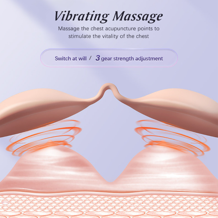 Electric Massage Bra,3 Gears Vibration Massage Hot Compress Heating Bra For  Women Massage