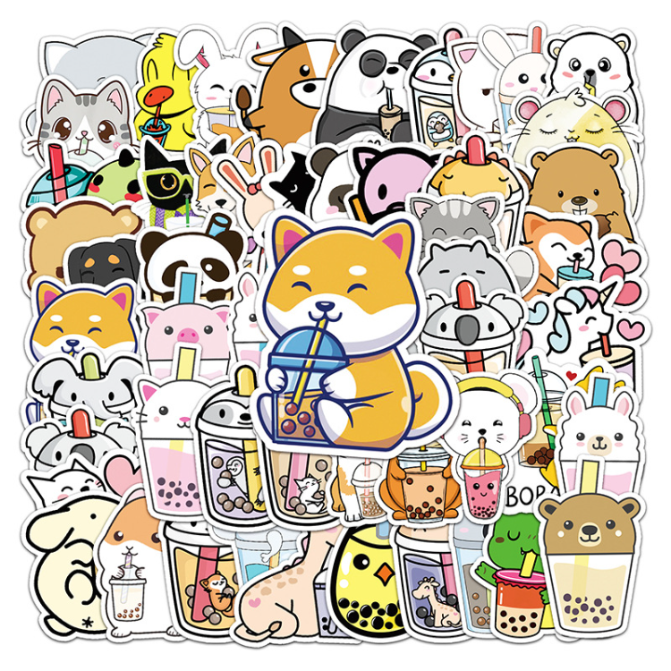 10 Sheets Kids Stickers 3D Puffy Bulk Cartoon Zoo Animal