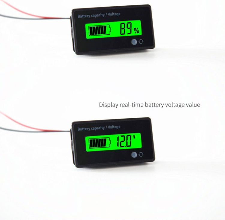 Digital 6133A LCD Voltage Meter DC8-100V Voltmeter Battery Power Dual Display Digital 6133A LCD Voltage Meter DC8-100V Voltmeter Battery Power Dual Display
