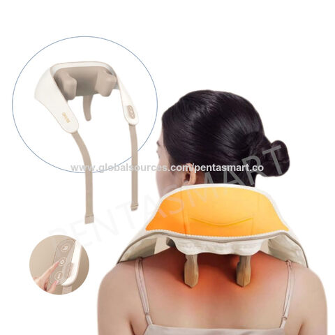 Shoulder And Neck Massager, Clamp Kneading Trapezius Muscle Relax Hot  Compress Neck Massager