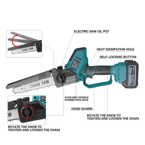 OwnStarTools™4 Inch Household Handheld Electric Saw Chainsaw – ownstartools