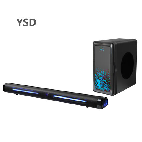 Dolby Audio 2.1CH High-Power LED-Licht True Stereo Bluetooth Soundbar mit DSP und starkem Bass