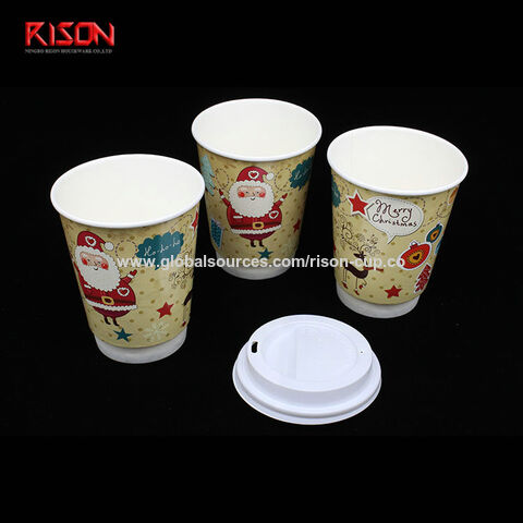 Buy Wholesale China Disposable Coffee Paper Cups Disposable Printed Paper  Double Wall Ripple Coffee Cups & Coffee Cups at USD 0.09