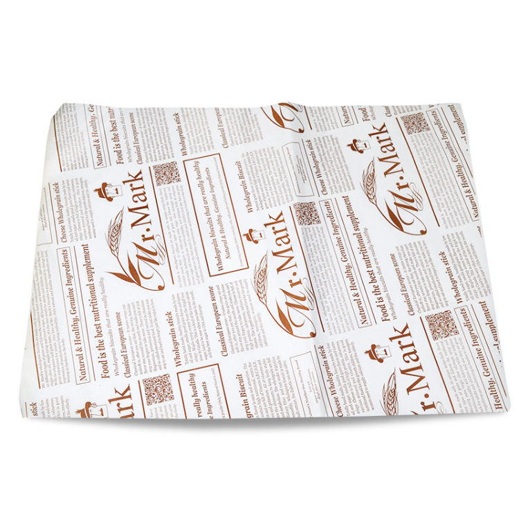 Waxed Tissue Paper Food Sheets - Custom Printed (30,000 Sheets)