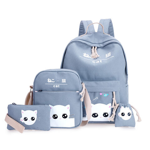 Source Hot Selling Fashion Travel School Bag Girls Student 5 pcs Cute College  Backpack Set School Bags for Girls on m.