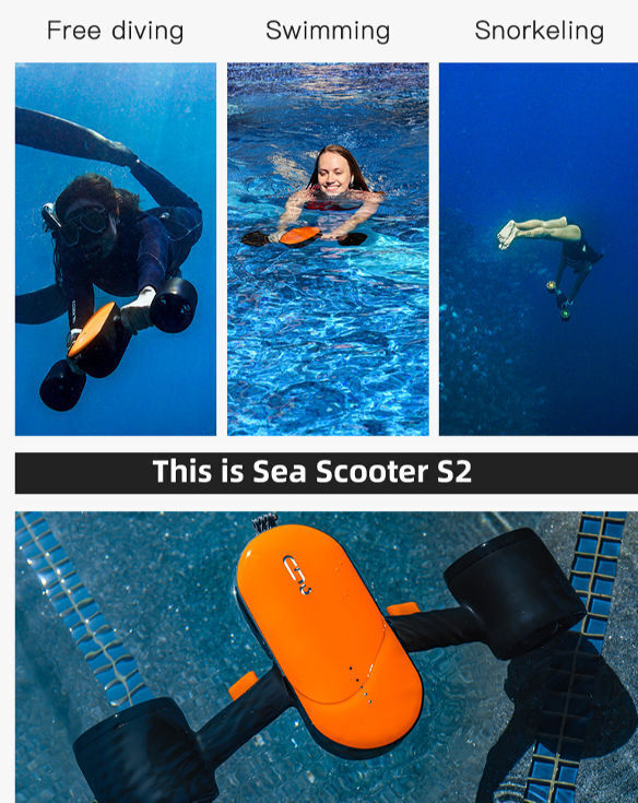 Electric Seascooter Jet Ski Underwater Scooter Drone Scuba Diving Equipment  350W