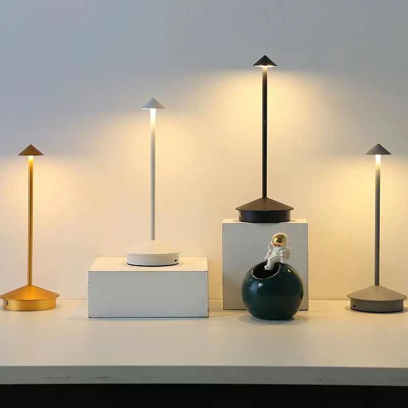 Lampada Da Tavolo Decorative Desk Lamp Rechargeable Table Lamp Creative  Dining Touch Led Hotel Bar Coffee Pina pro Table Lamp