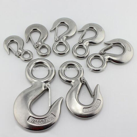 1000kg 650kg 350kg 150kg 304 Stainless Steel Swivel Lifting Hook