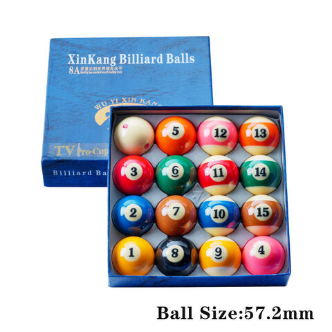 無料配達 Balls Pool 57.2mm Balls Billiard Xinkang Standard Set 16pcs その他