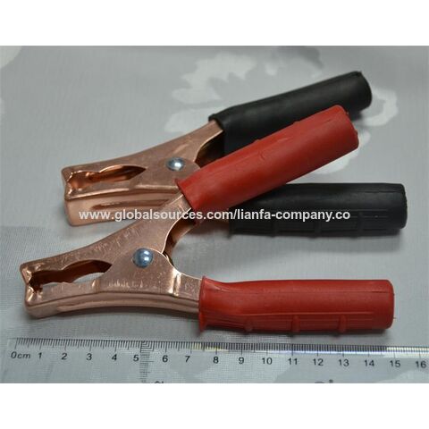 1Pcs Insulated Crocodile Clips Plastic Handle Cable Lead Testing