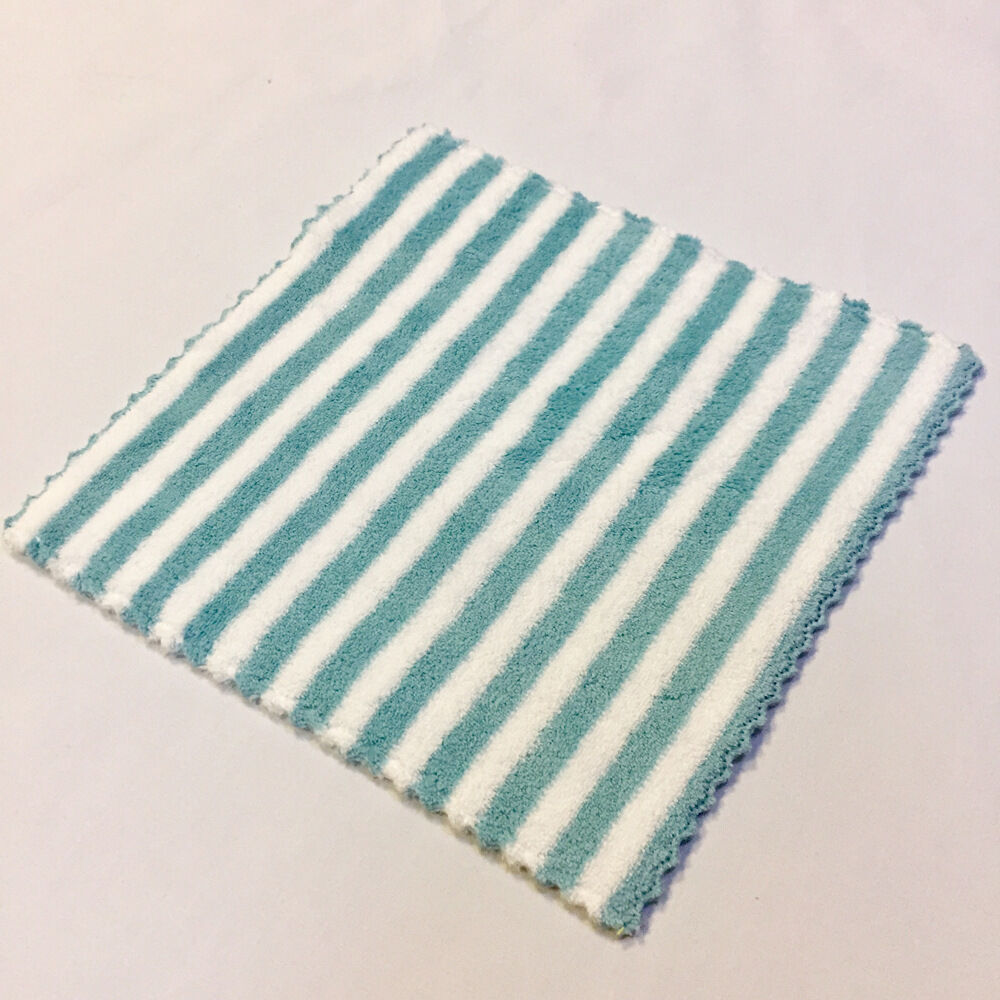 Tissu de nettoyage en microfibre rayé serviette à vaisselle de qualité  supér