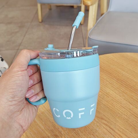  Simple Modern Travel Coffee Cup with Lid and Handle
