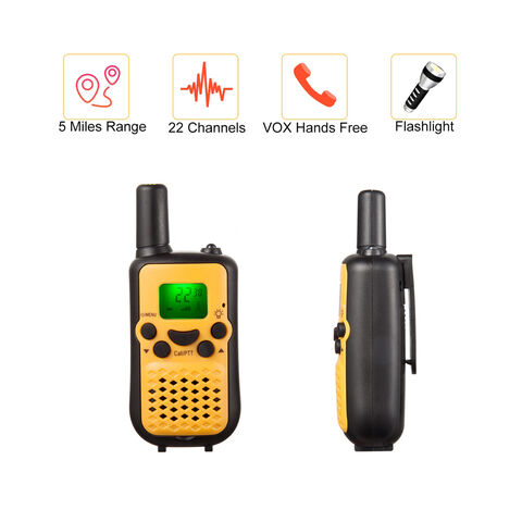 Walkie Talkie De Juguete Para Niños De 3 Pz Con 8 Canales Vox De 3 Millas