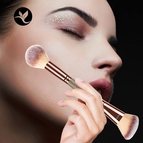 Pinceau Fond de Teint Professionnel Kabuki pour Maquillage du Visage -  Parfait Pour le Mélange Liquide, Crème
