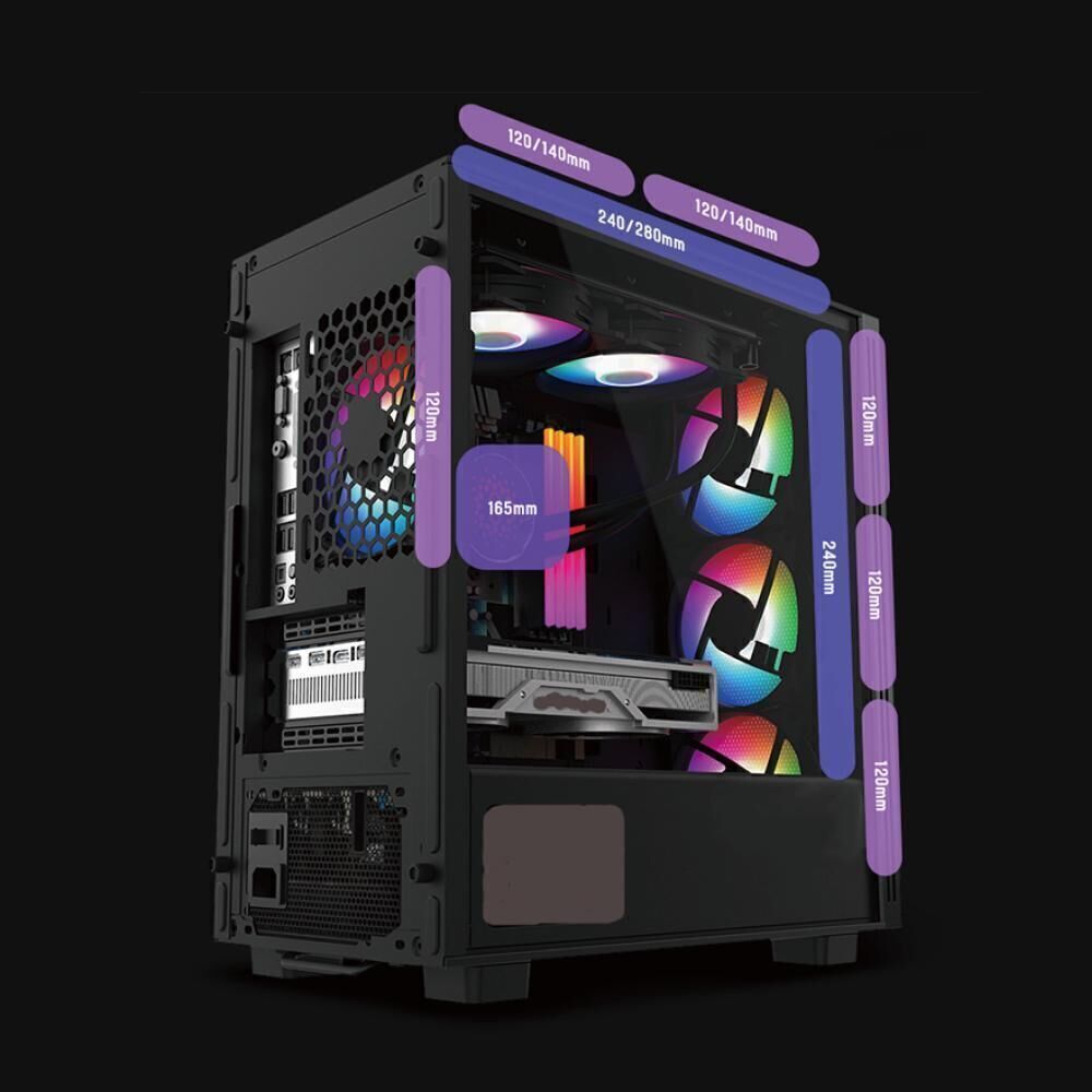 Buy Wholesale China Micro Atx Computer Chassis Steel Mesh Front Penal ...