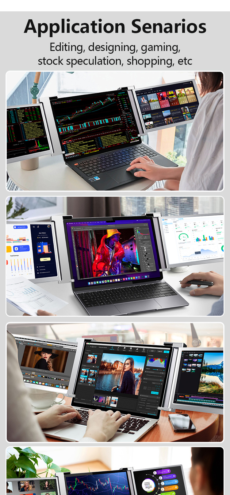 Buy Wholesale China 11.6 Inch Laptop Monitor Usb-c Portable Dual Screen ...