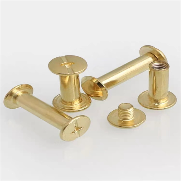 Buy Wholesale China Wholesale Copper Plated Ledger Screws Album Rivet