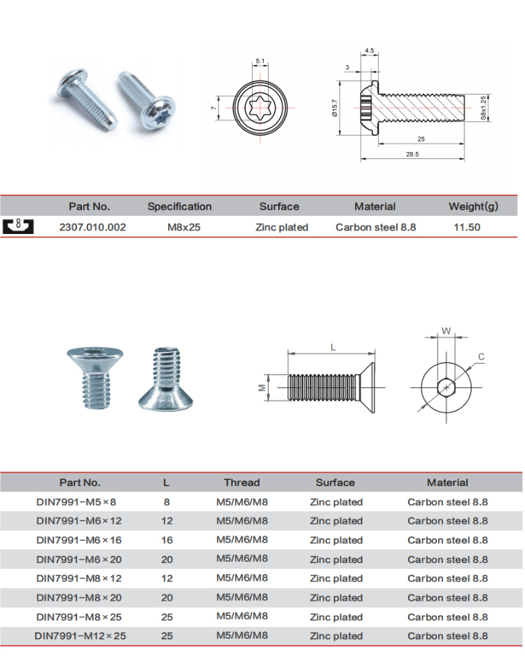 Threaded Insert Automation Accessories Connector For Item