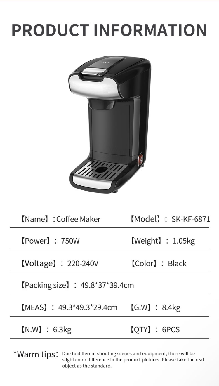 Get Sokany 1450W Multiple Capsule Espresso Coffee Machine Capsule Coffee  Maker from DealatCity Store