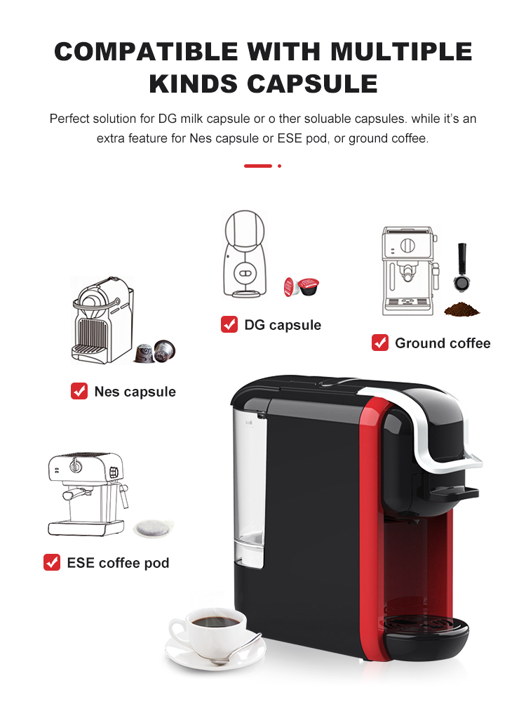 China 0.6L Removable Capsule Coffee Machine AC-514K Manufacture