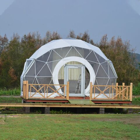 850G/M2 PVC Dome Tent Geodesic Domes Heated Igloo Tent with