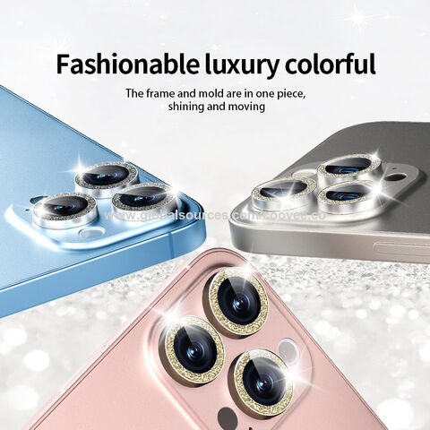 Buy Wholesale China Wholesale Camera Lens Film Aluminum Alloy Ring Protector  For Iphone 15 12 13 14 Pro Max Glitter Bling Lens Film & Glitter Bling Lens  Film at USD 1.4