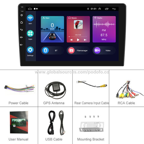 7 Android 10 Radio Estereo De Pantalla Para Coche Carro Doble Din  Bluetooth GPS