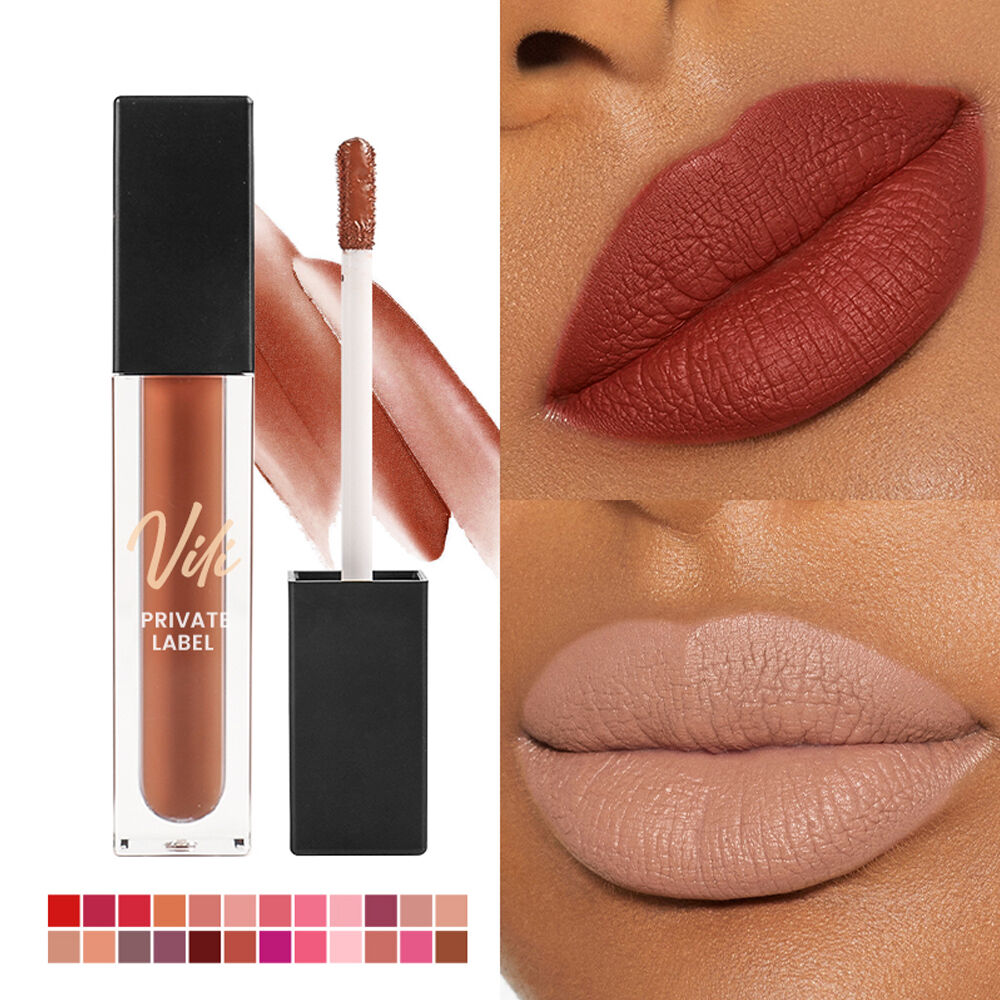 50pcs Custom Matte Liquid Lipstick Nude Shiny Lipgloss Pigment Multi Tubes  Make Your Own Lips Makeup Private Label