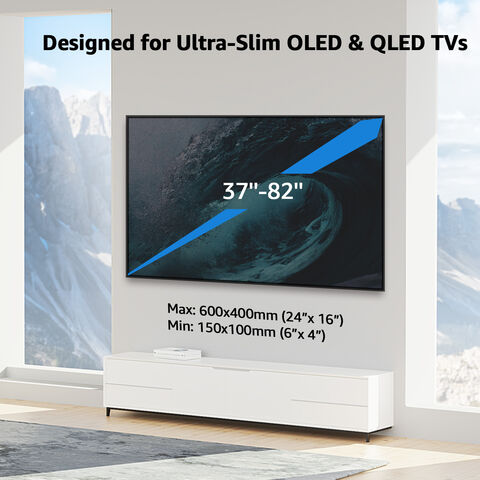 Soporte de pared para TV de dos brazos articulados que se adapta a la  mayoría de televisores LED, LCD, OLED de pantalla plana, inclinable de