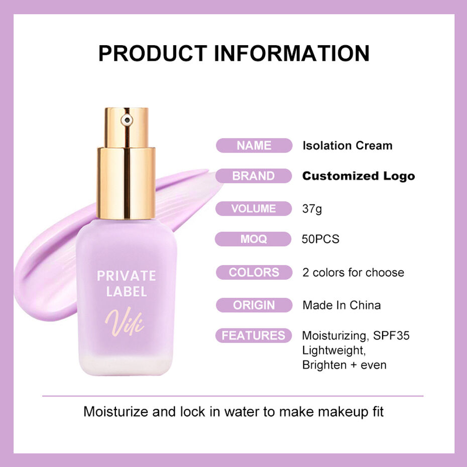 Makeup Factory New Design Moisturizing Smooth Sunscreen Oem Isolation