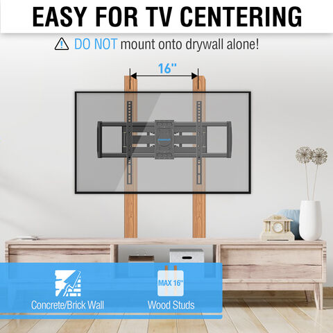 Support TV Mural pour Télévision Plat et Incurvé LCD LED 37-75