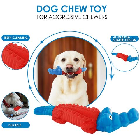 Pet Dogs Chew Toys for Aggressive Chewers Indestructible Rubber Leg Bone  Tough M