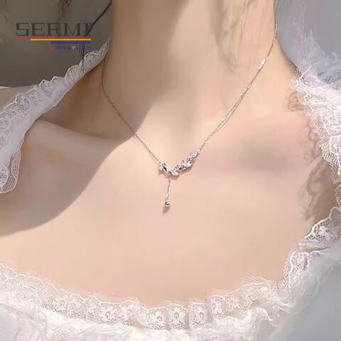  2023 New Girls Necklace for Women Pendant Sterlings