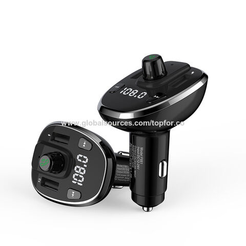 Compre Transmisor Fm Bluetooth Para Coche, Adaptador De Radio Fm Bluetooth,  Reproductor De Música, Llamadas Manos Libres En El Coche y Bluetooth Fm  Transmitter de China por 2.89 USD