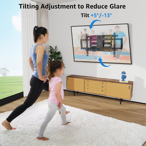  Soporte de pared para TV de movimiento completo, brazos  articulados, giro de extensión de inclinación para la mayoría de televisores  de pantalla plana LED LCD de 13 a 55 pulgadas, VESA