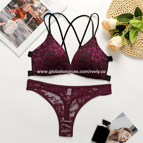 Buy Wholesale China Hot Selling Sexy Lace Underwear Set With Large
