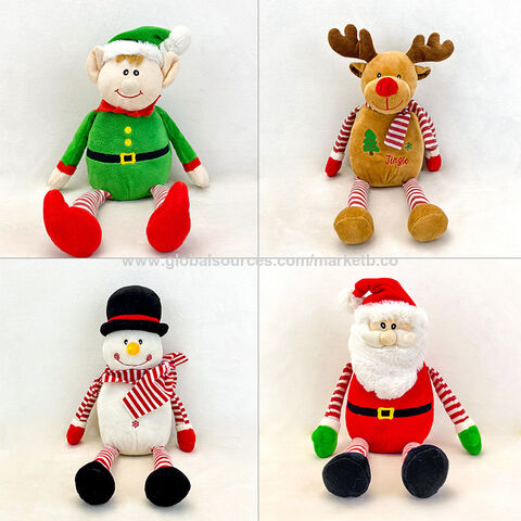 Reindeer Snowman Plush Doll with Bamboo Basket Christmas Decoration - China  Christmas Doll and Snowman Ornaments price