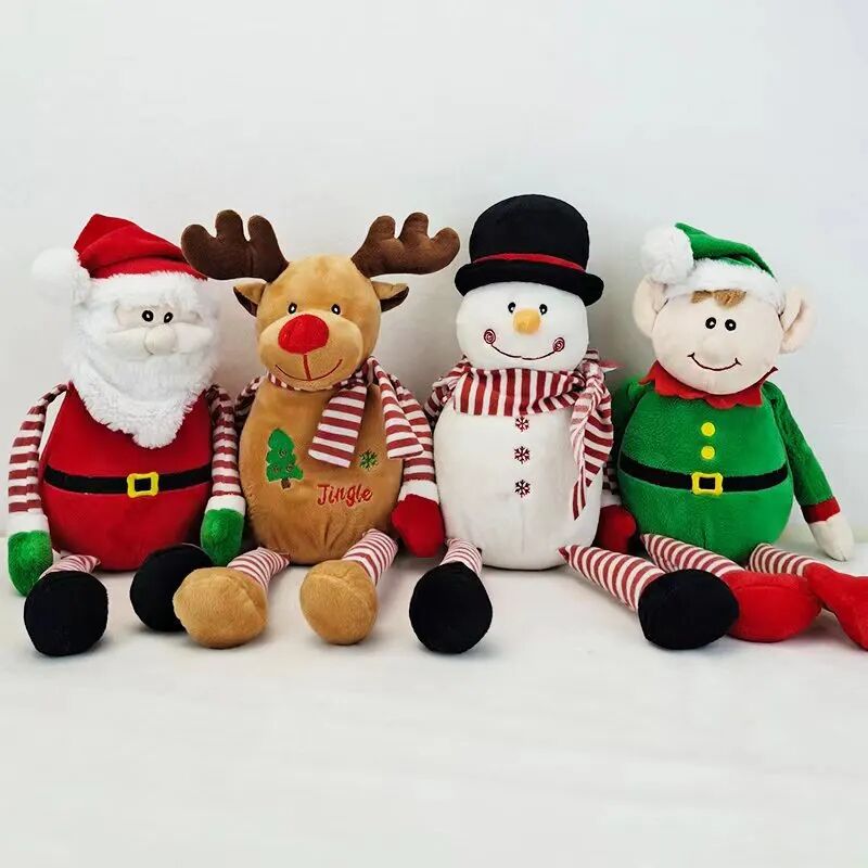 Reindeer Snowman Plush Doll with Bamboo Basket Christmas Decoration - China  Christmas Doll and Snowman Ornaments price