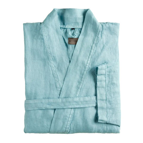 American Soft Linen Unisex Luxury Hotel Spa Warm Shawl Collar Soft Plush Fleece Bath Robe - Teal