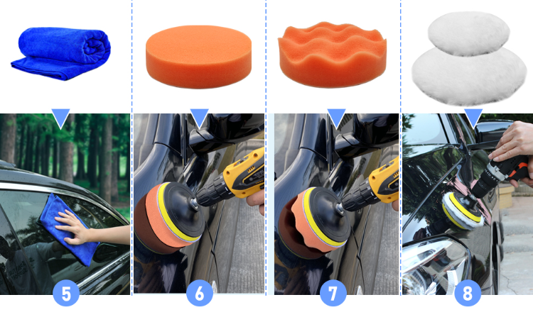 27Pcs Car Kit, Interior Car Cleaning Auto Detailing Dill Brush Kit