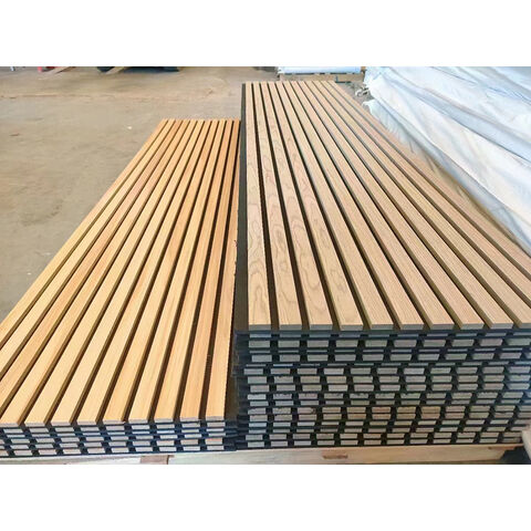 Best Custom Akupanel Acoustic Panels E1 Grade Flame Retardant Material  Grooved Wood Slat Acoustic Panels manufacturers and suppliers