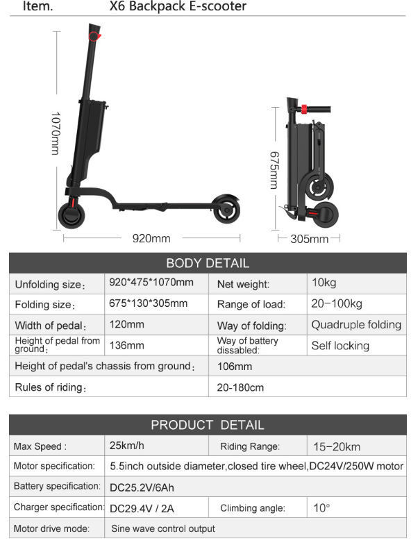 Buy Wholesale China Hx China X6 250w Electric Moped Scooter City Coco