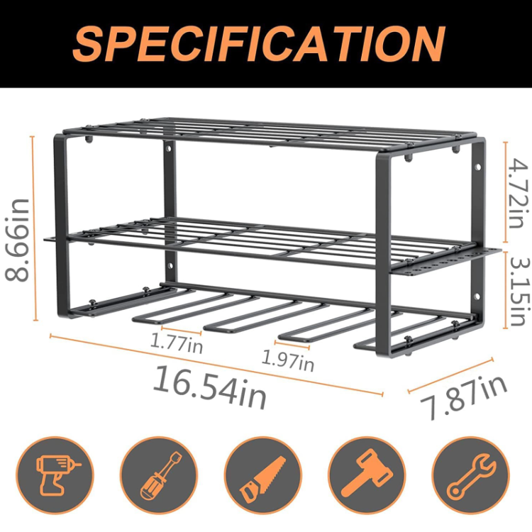 Wire Rack Tool Storage Buy China Wholesale Metal Wire Drill Holder Heavy Duty Floating Tool ...