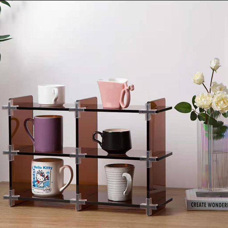 Multi-functional Transparent Acrylic Storage Rack Desktop Organizing ...