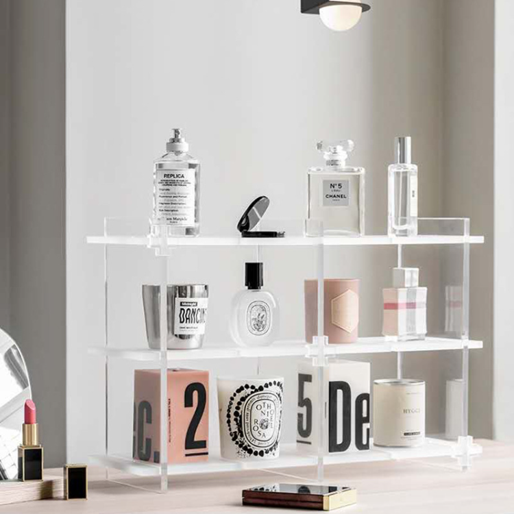 Multi-functional Transparent Acrylic Storage Rack Desktop Organizing ...