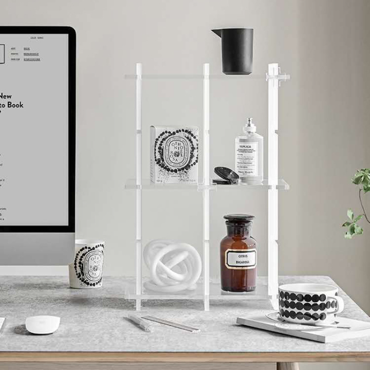 Multi-functional Transparent Acrylic Storage Rack Desktop Organizing ...