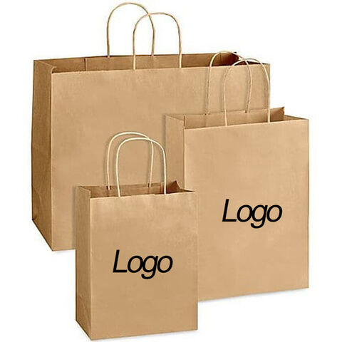 Papiertüten mit individuellem Logo bedruckt, Kraftpapier-Taschen, recycelbare Einkaufstaschen, Kleidungstaschen, Geschenktüten, umweltfreundliche Papier-Geschenktüten für Lebensmittel zum Mitnehmen
