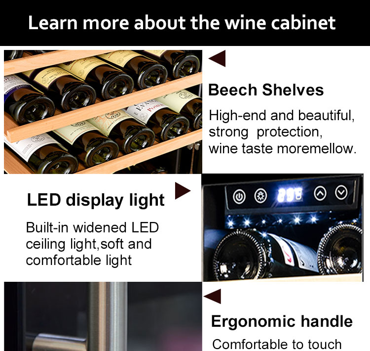 Josoo Hot Selling Small Wine Refrigerator Table Top Mini Fridge Single