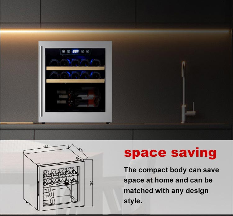 Josoo Hot Selling Small Wine Refrigerator Table Top Mini Fridge Single