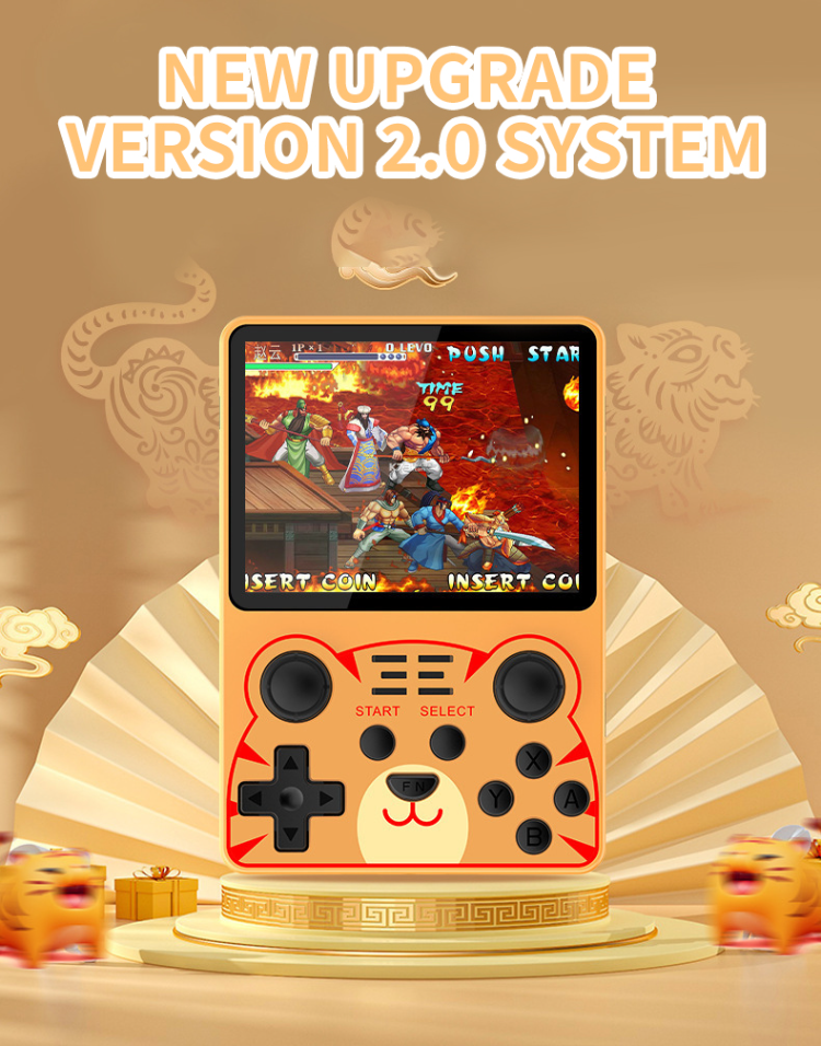 Powkiddy RGB20S Retro Handheld Game Console Built in 20,000 Video  Games/128G, 3.5inch Screen Portable Retro Console, Open Source Game Player  for Kids